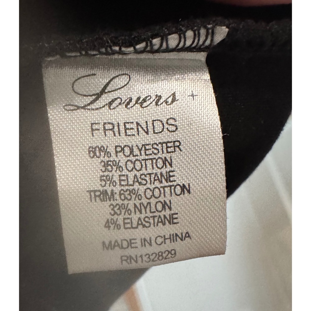 Lovers + Friends Black White Damask Jacquard Bodycon Mini Dress Sleeveless Small - Picture 6 of 6
